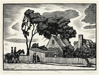 THE WOODCUT SOCIETY, KANSAS CITY Group of 10 wood engravings and woodcuts.